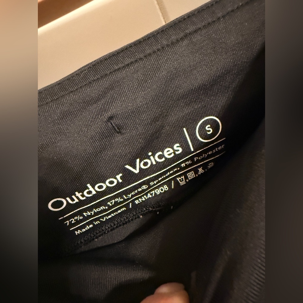 Outdoor Voices Black Women's Small Athletic Shorts 3” Inseam - Picture 4 of 5